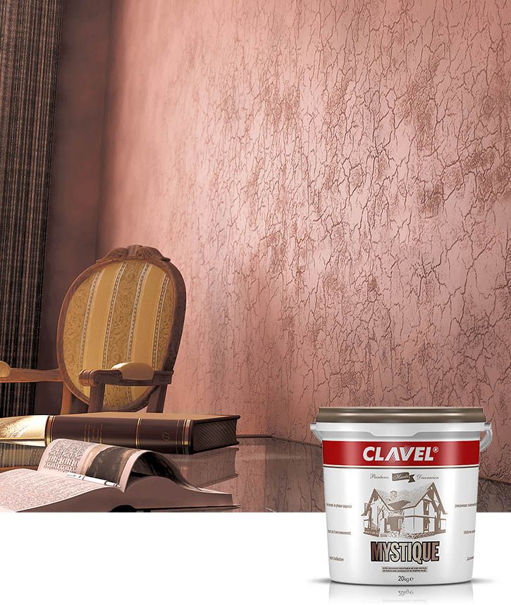 Декоративная штукатурка Clavel Mystique воспроизводит эффект кожи