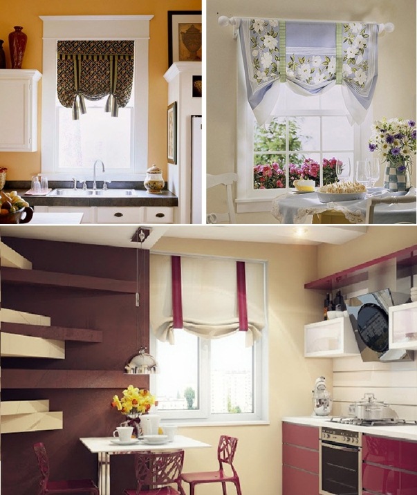 Кухонные шторы дизайн