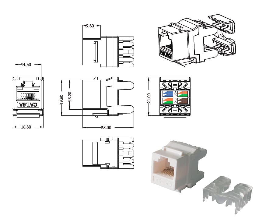 Соединение 45. Модуль универсальный Cabeus, Keystone, 1хrj45. Модуль Keystone, кат.6, rj45/8p8c, 180 градусов, неэкран., белый (NMC-kjue2-vi-WT). Розеточный модуль Keystone 1xrj12 rj45. Розетка rj45 Cat 6.