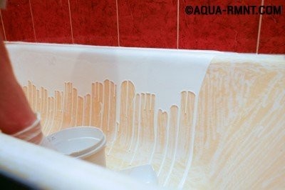 Покраска ванны акрилом