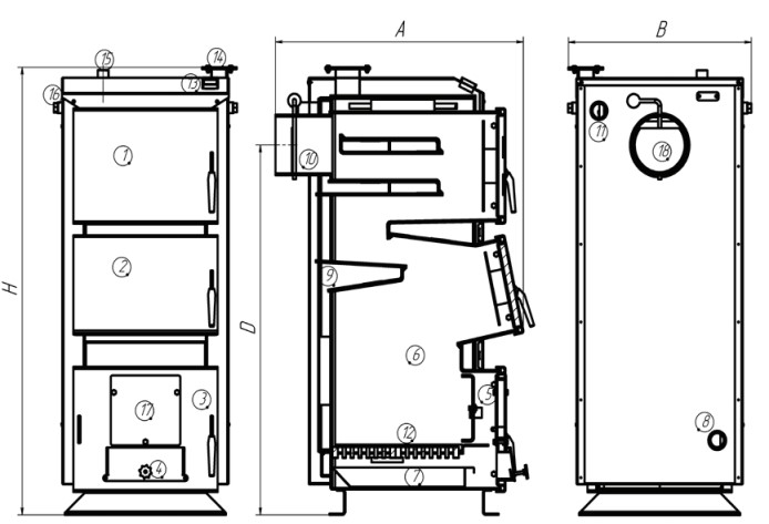 Чертежи котла холмова 20 квт