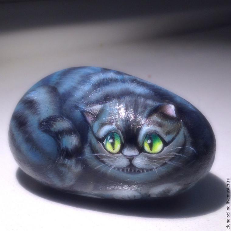 Рисуем кота на камне., фото № 5