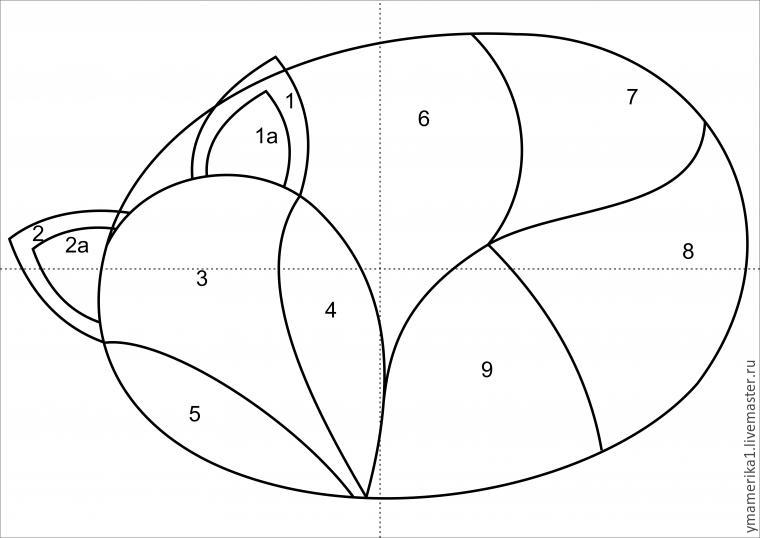 Как просто сшить подушку-Лисичку. Часть 2, фото № 2