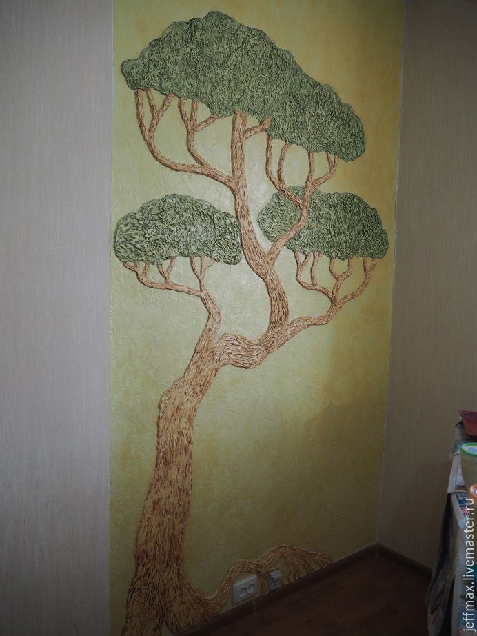 Как сделать барельеф «Дерево» на стене, фото № 3