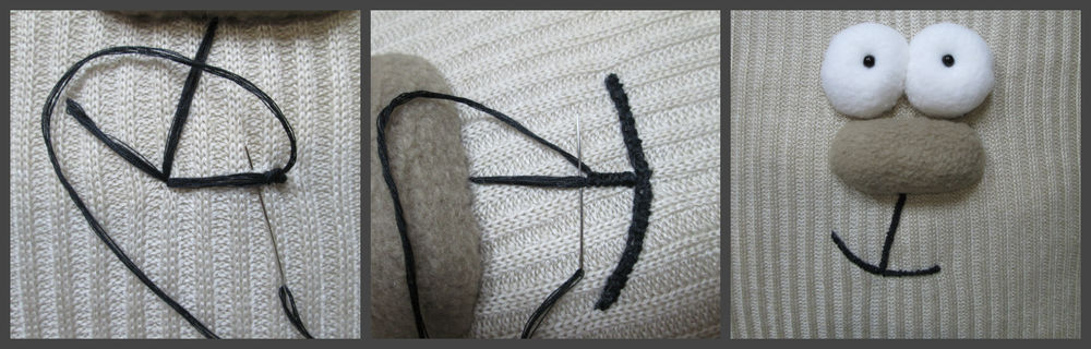 Шьем котика-подушку из старенькой кофты, фото № 29