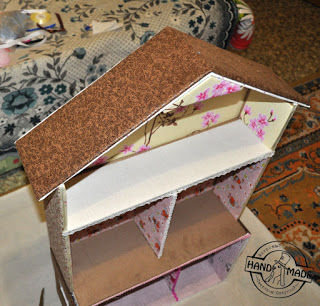 Мастерим кукольный домик из картонных коробок, фото № 44