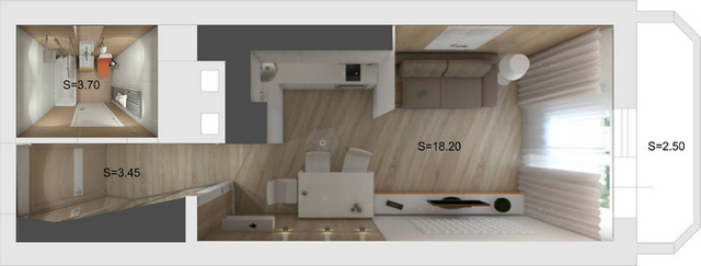 дизайн маленькой квартиры студии 25 кв м 