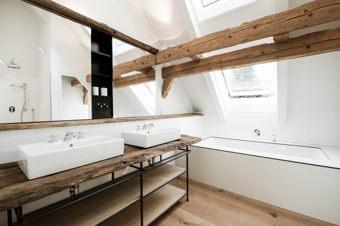 отделка ванной в скандинавской стилистике