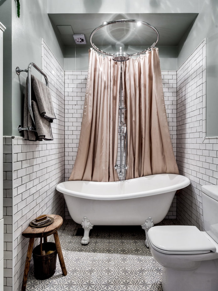 декорирование ванной комнаты в скандинавской стилистике