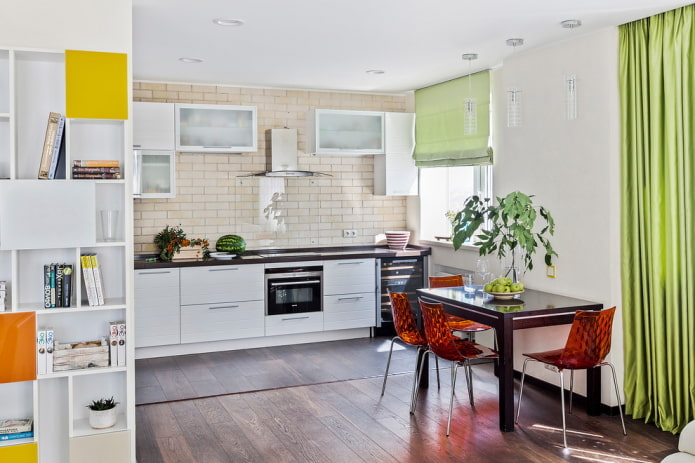 дизайн кухни в интерьере квартиры 100 квадратов
