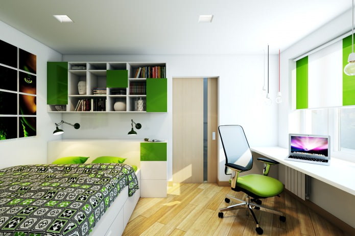 спальня в дизайне двухкомнатной квартиры в панельном доме