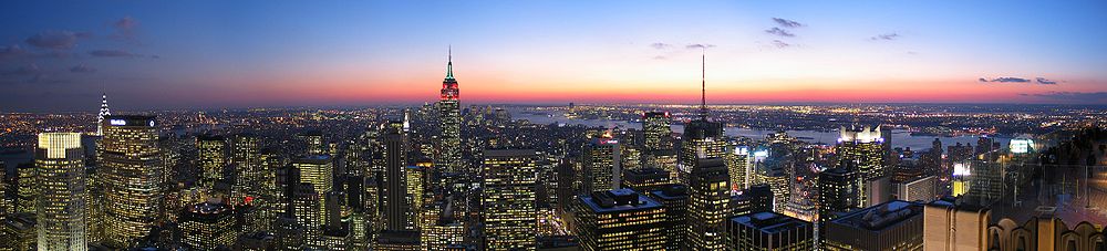 Панорама Манхэттена. Вид со смотровой площадки Дженерал-электрик-билдинг