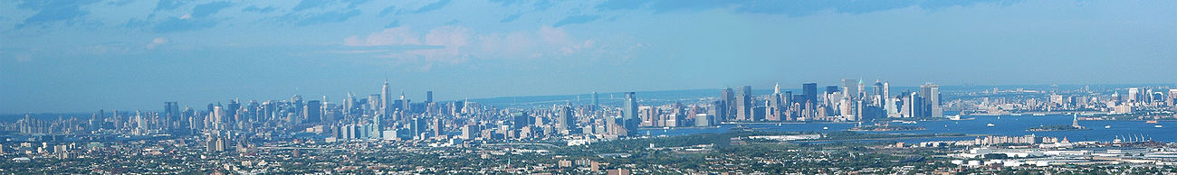 Панорама Нью-Йорка. Вид из Ньюарка, Нью-Джерси