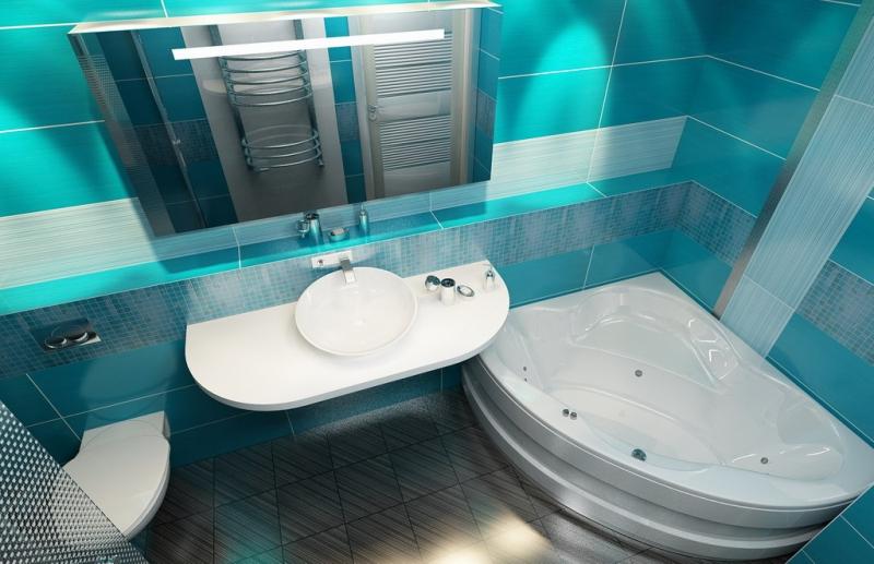 Дизайн ванной комнаты 6 кв м использование цвета