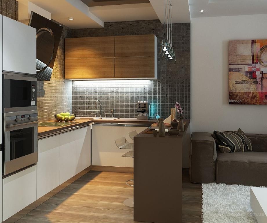 дизайн кухни гостиной 15 кв метров