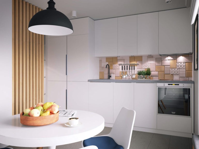 Дизайн кухни с мебелью в стиле минимализма