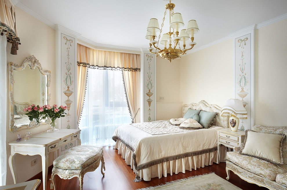 Расстановка мебели в спальне классического стиля