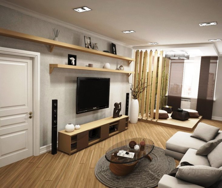 Как оформить стену в гостиной с телевизором в современном стиле фото дизайн