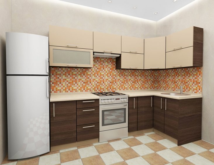 Дизайн угловых кухонь 8 м