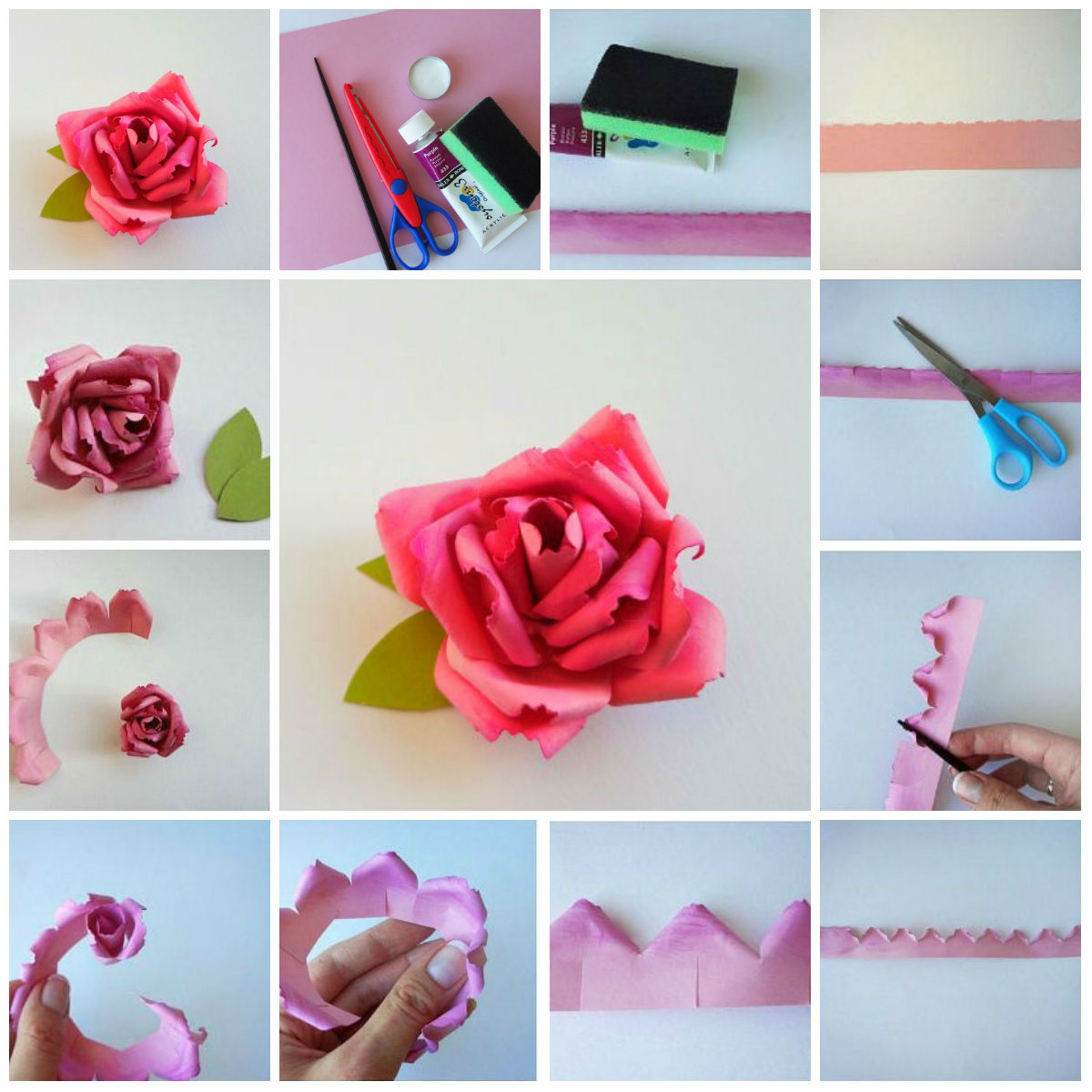 Видео как сделать быстро и легко. Цветы своими руками пошагово. Розочки из бумаги легкие. Розы своими руками. Лёгкие цветы из бумаги.
