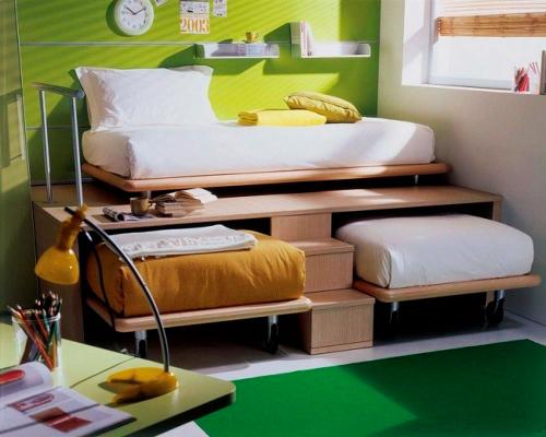 Двухъярусная кровать для троих детей. Какие бывают кровати для троих и более детей