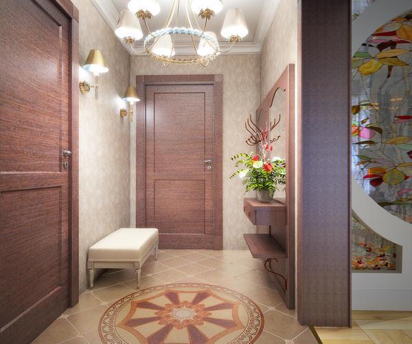 Дополнить интересный интерьер в коридоре с легкостью смогут красивые и практичные бра