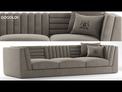 №124. Моделирование дивана "Relief sofa" в 3d max и marvelous designer