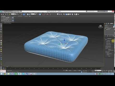 3DsMax для начинающих - Урок 4. Рисуем затяжки на мебели