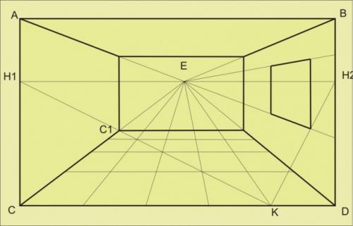Макет комнаты рисунок. Как нарисовать комнату в перспективе