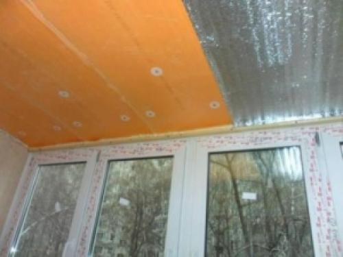Толщина утеплителя для потолка. Теплоизоляция с использованием пенопласта 06