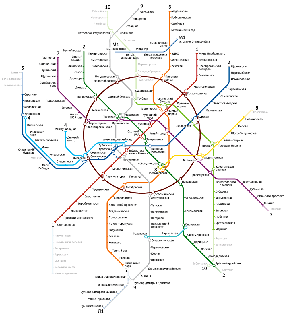 Схема метро дизайнер