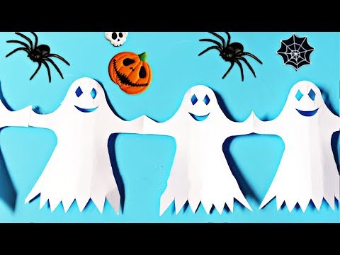 👻👻👻 ГИРЛЯНДА НА ХЭЛЛОУИН С ПРИВЕДЕНИЯМИ  своими руками из бумаги А4