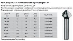 Зенковки по цветным металлам 