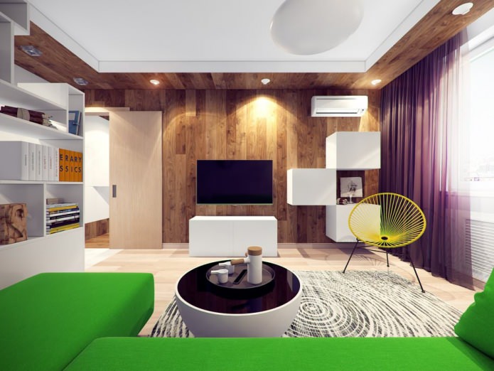 Изумительный дизайн интерьера помещения в московской квартире