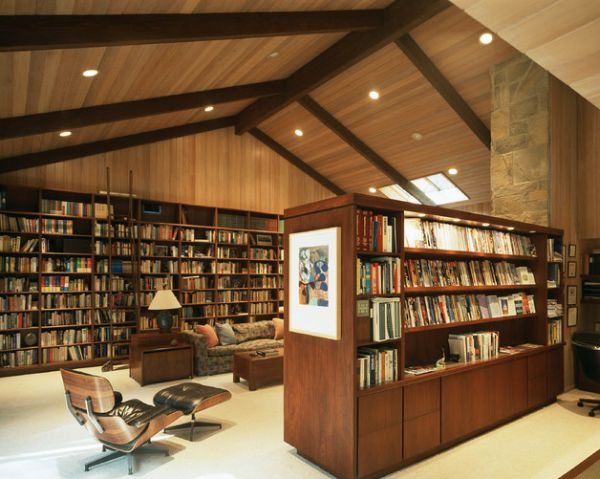 Библиотека в квартире дизайн