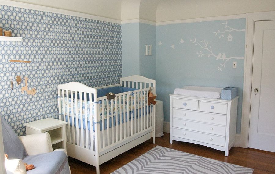 Красивый проект детской комнаты для младенца от Lucy McLintic
