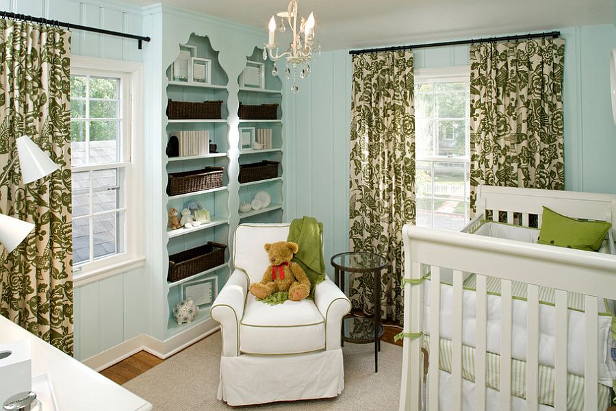 Красивый проект детской комнаты для младенца от INVIEW Interior Design