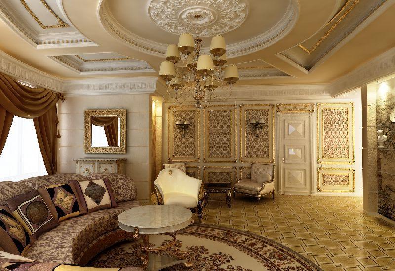 Лучшие потолки в классическом стиле - это идеально ровные и с окрашенной лепниной перекрытия