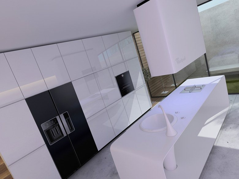 Необычный дизайн кухни Whirlpool Glamour Kitchen от Fimera Design Studio