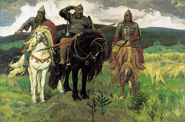 Картина В. Васнецова «Богатыри». 1881–1898 гг.