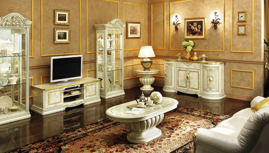 Красивая мебель в гостиную классического стиля