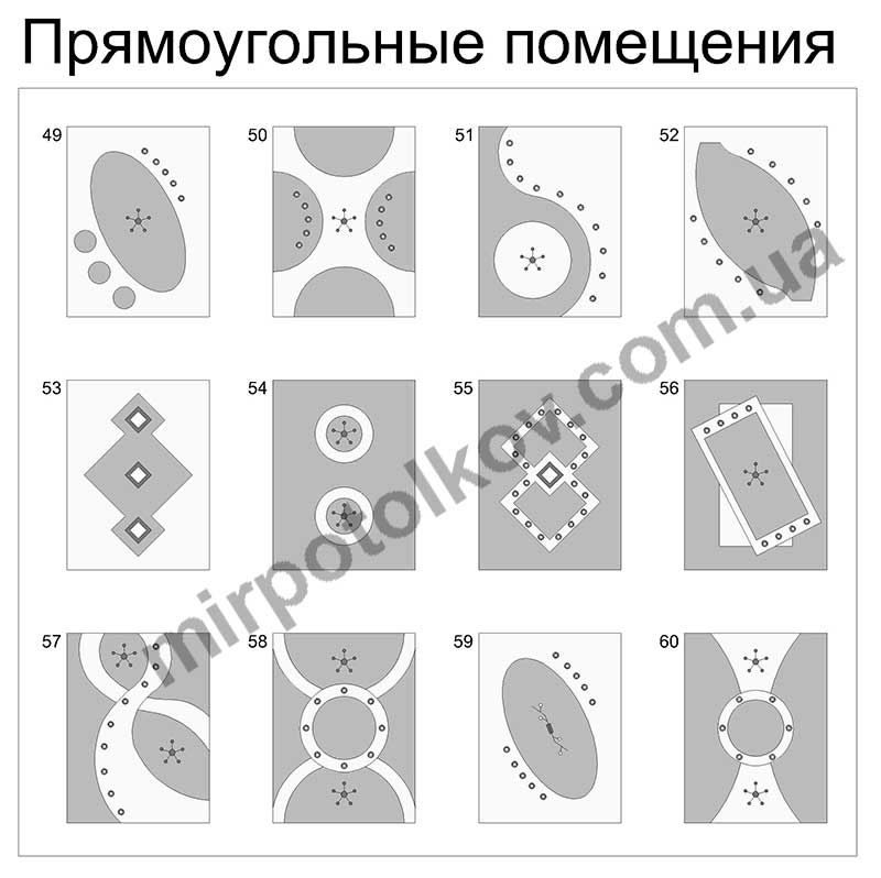 монтаж двухуровневого натяжного потолка