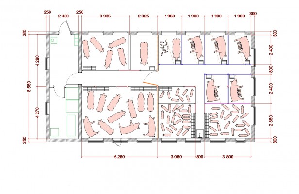 схема свинарника