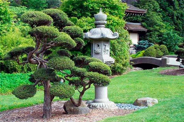 Декоративные элементы в японском саду