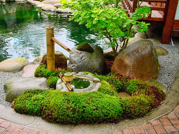 водоем в японском саду