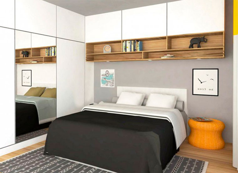 Дизайн маленькой спальни 9 кв м