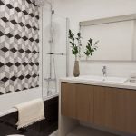 Дизайн маленькой ванной комнаты 4 кв. м в современном стиле