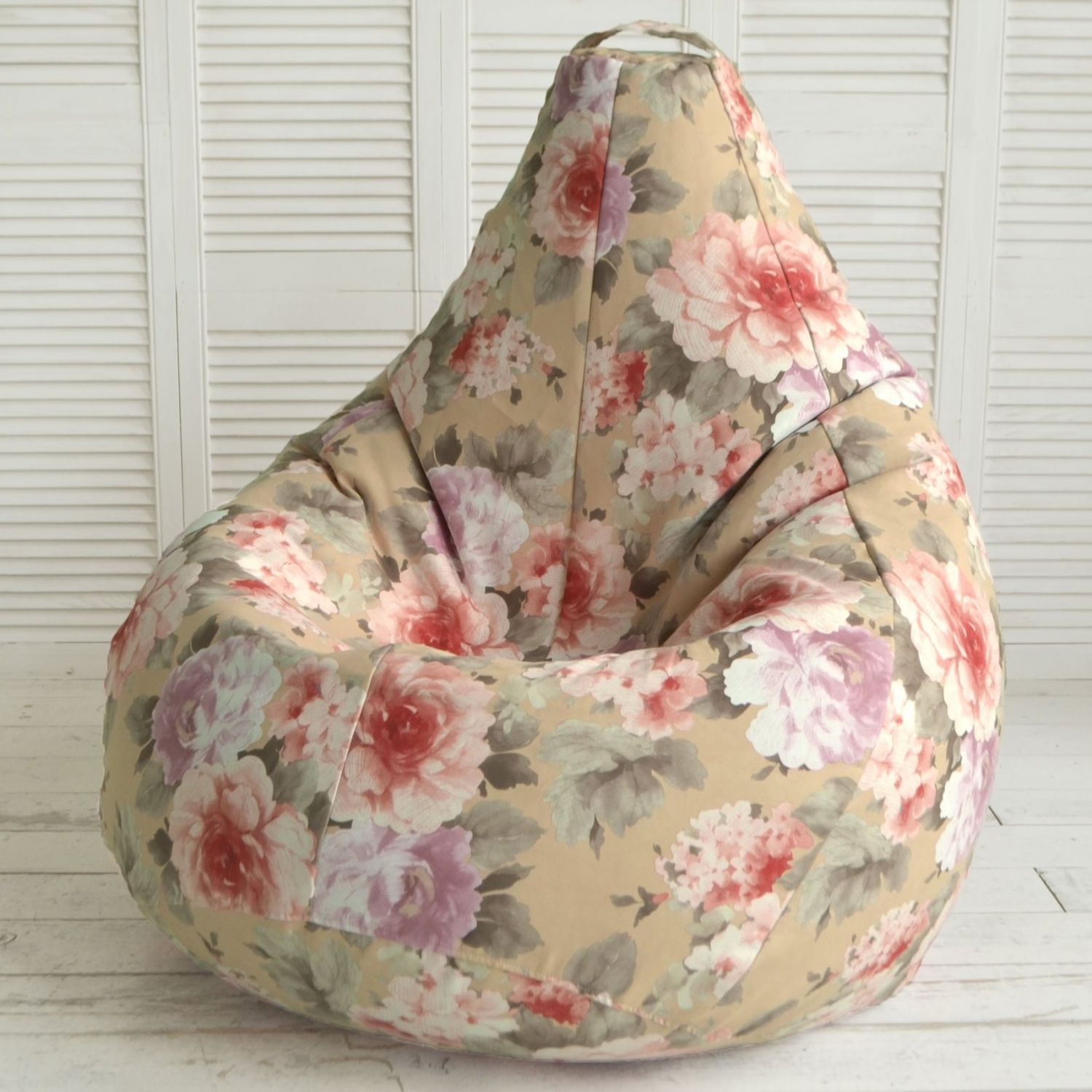 Кресло-мешок с цветочным рисунком