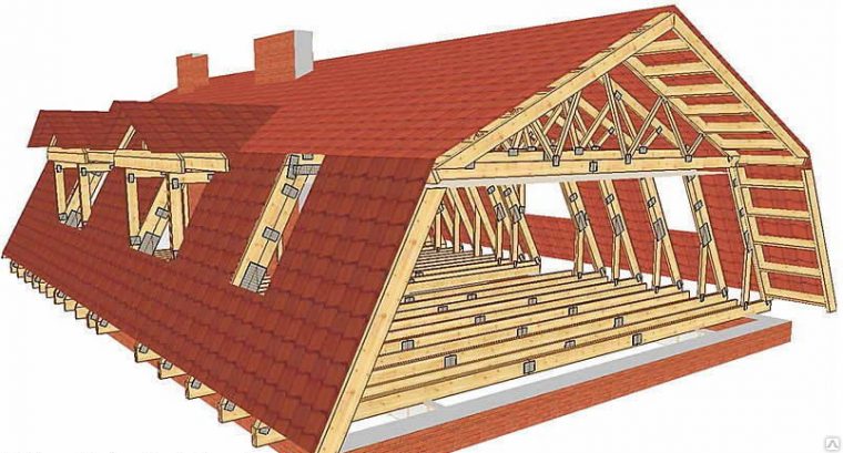 Устройство окон в ломаной мансардной крыше