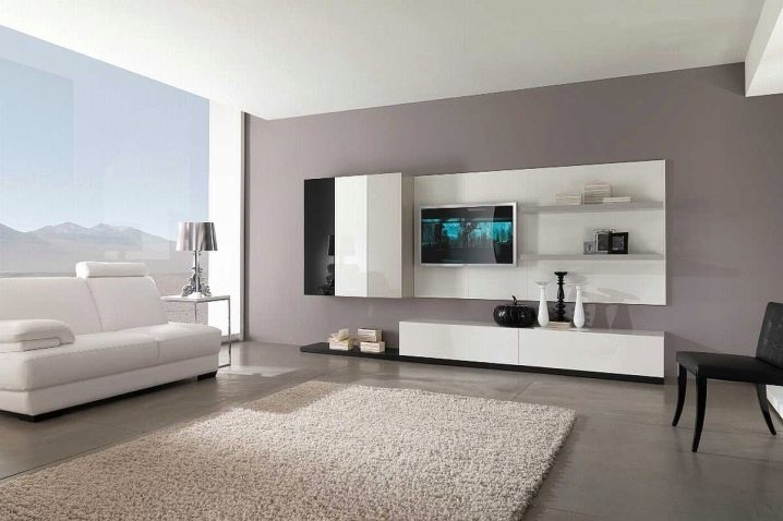 Белая мебель для гостиной в современном стиле недорого